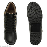 Meesho New Trendy Stylish Girl's Comfortable ,Lightweight, Fashionble ,Now Look ,Outdoor ,Ankle Length ,High heel, Walking, Chunky Boot ,Shoe For Women /Girl's/Ladies Boots For Women/Girl's Boots For Women.