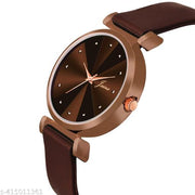 Jainx JW8576 Brown Silicone Band Analog Wrist Watch For Women