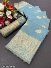 assam silk sarees for women latest design 2023 blue pure cotton saree