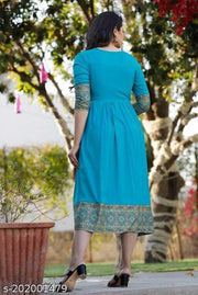 Women printed anarkali kurti
