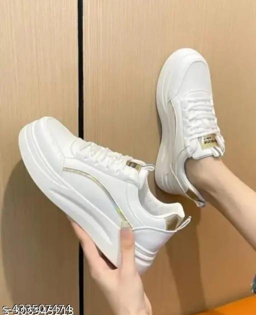 Trendy latest Gold Casual Sneakers For Women