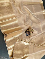BANARASI ALL OVER TISSUE SILK FANCY PARTY WEDDING WEAR SAREE