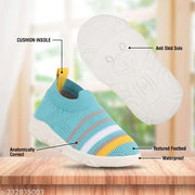 Rotation Glory-4 Soft Knitted Slip-On Baby Shoes for Boys & Girls – C-Green