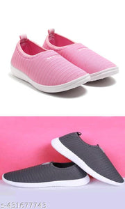 SUPEX Women's Walking Slip on Outdoor Shoes Sneakers For Women and Girls COMBO OF 2