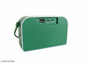 Wireless Bluetooth Portable Speaker with Supporting Carry Handle, USB, SD Card, AUX, FM  GREEN
