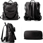 PULeather Backpack for Women | Shoulder Bag for Women and Girls | Handbag|College Bag for Girls |Multipurpose Travel Bag for Women |Zipper Closure, Adjustable Strap