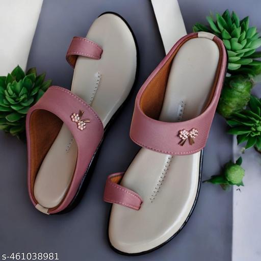 Women's Lycra PEACH Wedge Fashion Sandal | Casual Comfortable Extra Soft Ladies Footwear || Comfortable Lycra Slippers For Women || Soft Bottom Lycra Slippers For Women