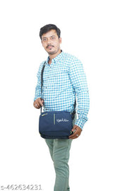 Blue cross body sling bag