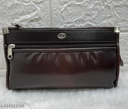FLIKKER: Casual Women's Attractive Solid Clutch Women's Multi Zip Daily Use Brown Clutches Handbag for Girls Mobile Purse Women