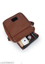 FLY Boyz  Trendy /Classy Leather Sling Bag for Men / Multipurpose Crossbody Bag / Travel Bag with Adjustable Strap