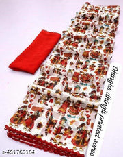 Georgette Printed saree (with Lace Border)
