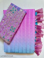 Chiffon Bollywood Saree With Separate Blouse Piece
