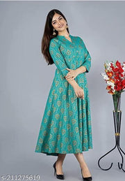 Women Embellished Viscose Rayon Anarkali Kurtis