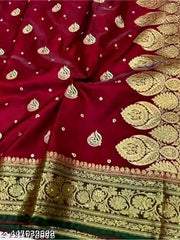 Banarasi satin silk saree