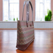 JUGNU Handicraft Fabric Printed Ladies Handbag for All Occasion Mandala Printed Tote Bag For Women