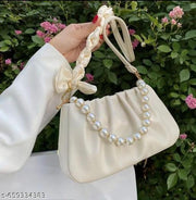 Trendy fancy women pearl hand bag