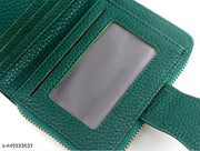 Frackson Green RFID Blocking Small Wallet with 12 Card Slot Women's Purse Female Hand Clutch Women/ Ladies/ Girls Wallets Card Holder and Organizer , Embroidery Finishing