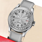 Dual Time Date Display Radium Dial Magnetic Belt Analog Watch,ONIR Premium Quality Quartz Analog Watch for Men, Glass Date Display Dial,