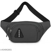 OZEL BAG Premium Crossbody Waist Bag | Trendy Travel Fanny Pack with Multiple Zippers | Unisex Adjustable Belt Pouch