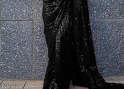 New Stylish Bollywood Georgette Sequince Saree For Women