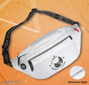 Men's White Waist Bag | Men's Casual Waist Bag | Unisex Waist Bag | Waist Pouch for Hiking, Travel, Camping, Running, Sports Outdoors