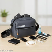 FLEXONI Crossbody Sling Bag, Water-, Scratch-Resistant, Anti-Wrinkle, High-Density Nylon, Adjustable Strap, Multiple Compartments, 22x16x8 CM