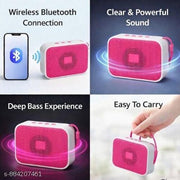 DPM Portable Bluetooth Speaker with Mic, Deep Bass Sound, RGB Glow, Multi Device Support