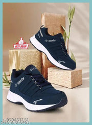 Sports Shoes for Men, Memory Insole, White and Black, Comfortable Walking Shoes