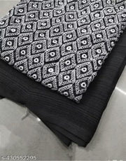 Designer Georgette  Saree with amazing weaving work attached blouse
