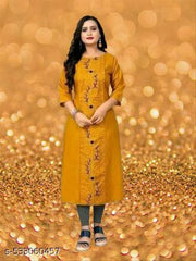 NEW TRENDING EMODRIED KURTY FOR WOMEN AND FULL COTTON KURTY