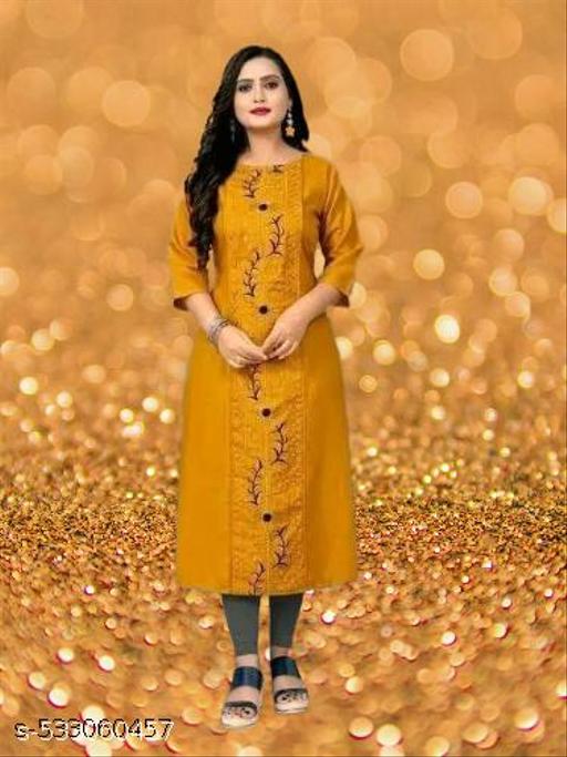 NEW TRENDING EMODRIED KURTY FOR WOMEN AND FULL COTTON KURTY
