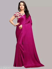 ORGINAL SATIN SILK SAREE WITH DIGITAL PRINT BLOUSE
