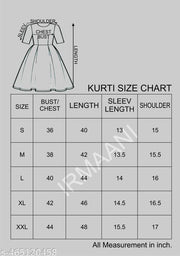 irmaani Women's Kurti , Trendy Festive Wear,All Size
