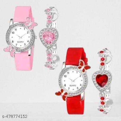 New Fancy Watch & Bracelate Combo For Girls/Womens.