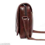 SAMTROH Brown Men & Women Sling Bag