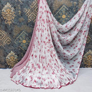 Balaji's  Georgette Printed Saree Aarco
