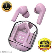 TWS Ultrapod, TWS Earpod True Wireless Bluetooth Headphone, TWS earphone, earphone, Best Quality Wireless Bluetooth Headphones & Earphones, Long Hrs Playtime, HD Drivers, Sweat Proof (PINK)