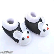 Kids with fabulous desigins & colors booties  Baby shoes/ Baby Booties/ Booties/ New born baby shoes for baby boy and baby girl with fancy bunny comfortable and skin friendly pack of 3 pair