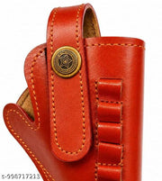 Leather Revolver Cover 9mm (Light Brown)