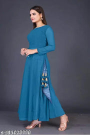 Nyra Cut kurti , Georgette kutti , kurti for jeans , Straight kurti , fancy kurti , kurti for women