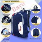 Medium Bayo 25 L Casual Backpack For School Collage Office Tuition and Picnic Boys Girls Men & women Waterproof Laptop Bag