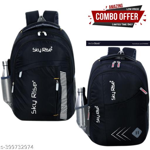 SKY RISE Combo of 2 Backpack Medium Unisex College & School Bags 34 L Laptop Backpack