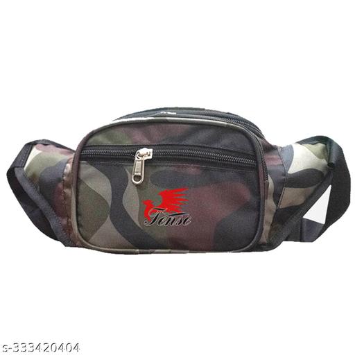 Tense Camo Waist Bag for Men & Women, Slim Fanny Pack Casual Shoulder Bag Adjustable Strap for Walking, Hiking Hold Phones, Keys, Army Print