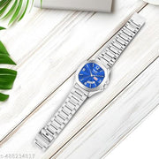 LOIS CARON LCS 8313  Square Day and Date Functioning Stainless Steel Strap New Quartz Analog Watch - For Men