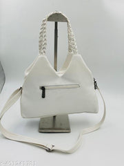 Knitted Hand Held Handbag with adjustable Sling