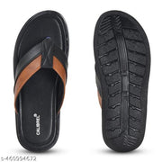 Calibrel Men Black Stylish slipper  slipper for men sandals for men leather sandal for men