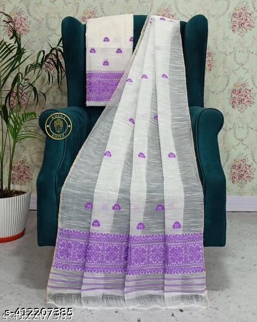 AC COTTON ASSAMESE MEKHELA SADOR (This iteam is not saree, it's mekhela sador only for assam people)