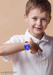 M I K Silicone 3D Kids Musical Cartoon Back Ground Disco Light Digital Kids Watch for Boys