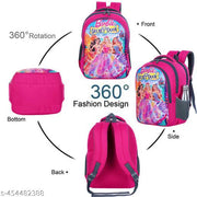Myron 35L Barbie girl printed backpack 1st/2nd/3rd/4th & 5th Class Light Weight Beautiful for Boys & Girls Waterproof School Bag
