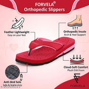 FORVELA Orthopedic Slipper for Women Bathroom House Home Daily Use Ortho Chappal Orthopedic Diabetic Slipper Flip flops